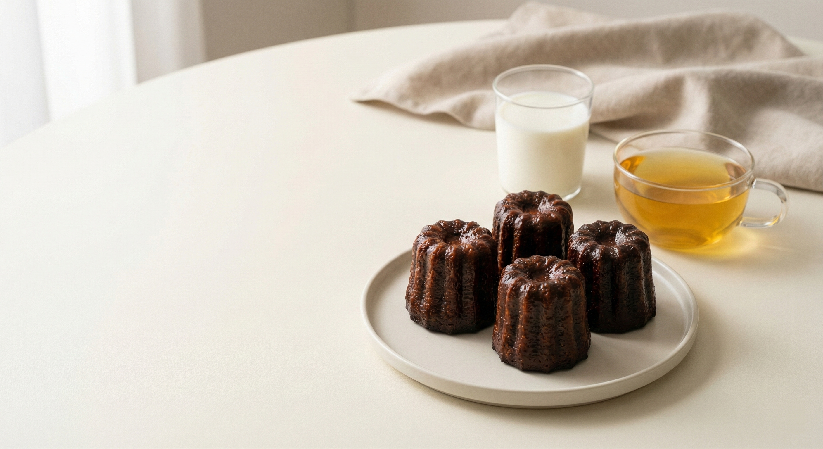 アルコール不使用の安心感：時間を選ばず食べられるカヌレのイメージ